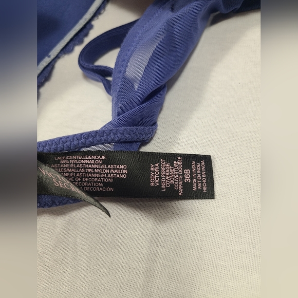 Victorias secret blue lace bra- Body by Victorias secret size 36B - Picture 4 of 4